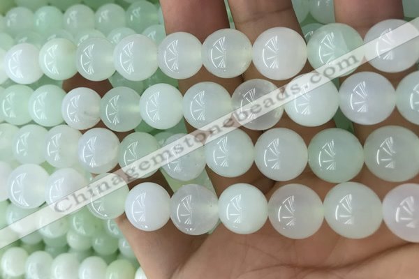 COP1638 15.5 inches 12mm round natural green opal beads