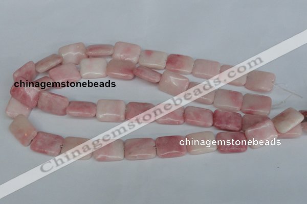 COP164 15.5 inches 30*40mm rectangle pink opal gemstone beads