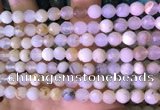 COP1666 15.5 inches 6mm faceted round white opal beads
