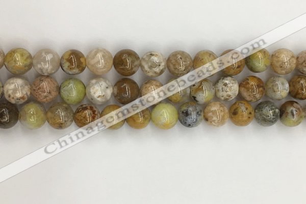 COP1672 15.5 inches 10mm round yellow opal gemstone beads