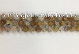 COP1675 15.5 inches 6mm faceted nuggets yellow opal gemstone beads