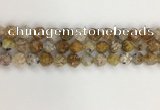 COP1677 15.5 inches 10mm faceted nuggets yellow opal gemstone beads