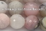 COP1713 15.5 inches 10mm faceted round natural pink opal beads