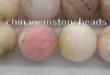 COP1714 15.5 inches 12mm faceted round natural pink opal beads