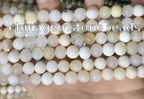 COP1754 15.5 inches 8mm round natural white opal gemstone beads