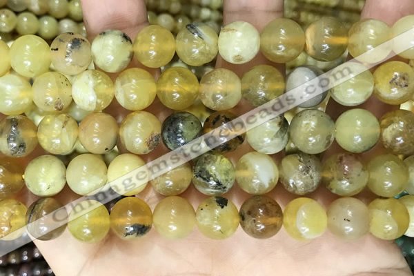 COP1762 15.5 inches 12mm round yellow opal beads wholesale