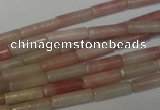 COP178 15.5 inches 4*13mm tube pink opal gemstone beads wholesale