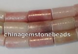 COP180 15.5 inches 8*16mm tube pink opal gemstone beads wholesale