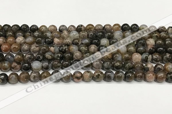 COP1800 15.5 inches 4mm round grey opal beads wholesale