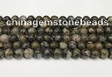 COP1802 15.5 inches 8mm round grey opal beads wholesale