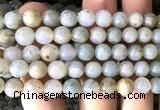 COP1922 15 inches 8mm round moss opal beads wholesale