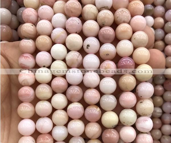COP1928 15 inches 10mm round natural pink opal gemstone beads