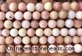 COP1928 15 inches 10mm round natural pink opal gemstone beads