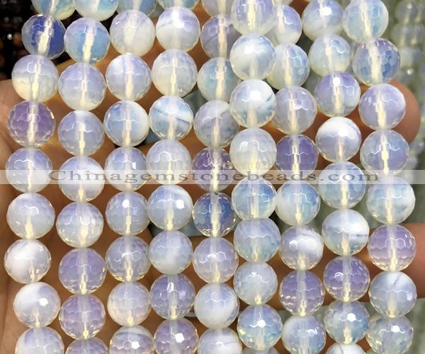 COP1935 15 inches 12mm faceted round opalite beads wholesale