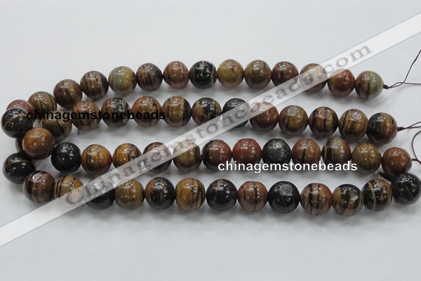 COP223 15.5 inches 14mm round natural brown opal gemstone beads