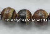 COP225 15.5 inches 18mm round natural brown opal gemstone beads