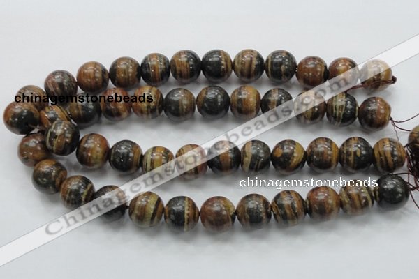 COP225 15.5 inches 18mm round natural brown opal gemstone beads