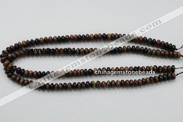 COP226 15.5 inches 5*8mm rondelle natural brown opal gemstone beads