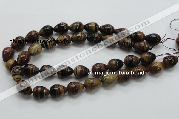 COP239 15.5 inches 15*20mm teardrop natural brown opal gemstone beads