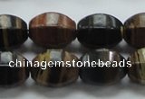 COP240 15.5 inches 13*18mm faceted rice natural brown opal gemstone beads