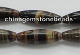 COP242 15.5 inches 10*30mm rice natural brown opal gemstone beads