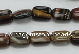 COP248 15.5 inches 10*14mm rectangle natural brown opal gemstone beads