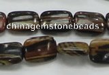 COP249 15.5 inches 12*16mm rectangle natural brown opal gemstone beads