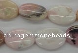 COP26 15*20mm oval natural pink opal gemstone beads Wholesale