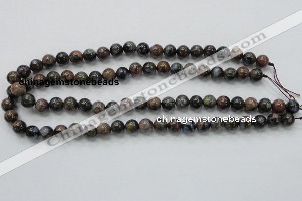 COP266 15.5 inches 10mm round natural grey opal gemstone beads