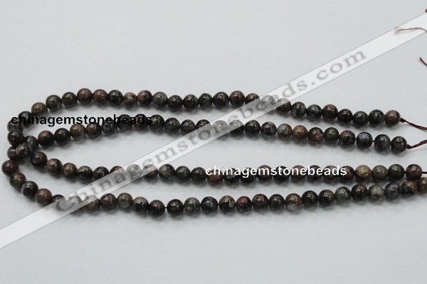 COP282 15.5 inches 6mm round natural grey opal gemstone beads