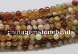 COP300 15.5 inches 4mm round brandy opal gemstone beads wholesale