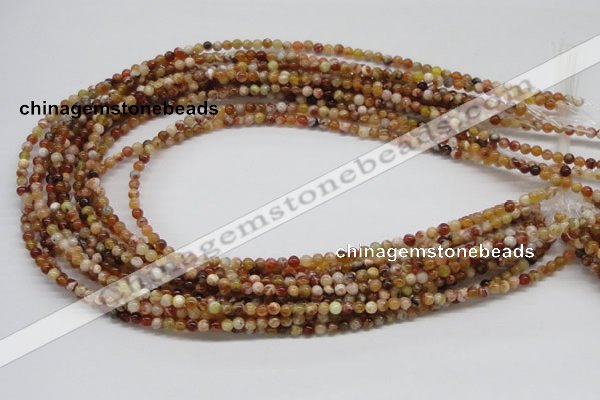 COP300 15.5 inches 4mm round brandy opal gemstone beads wholesale