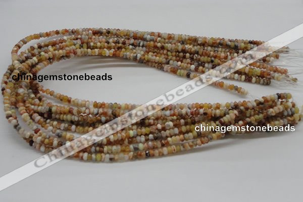 COP301 15.5 inches 2*4mm rondelle brandy opal gemstone beads wholesale