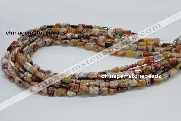 COP305 15.5 inches 8*10mm rectangle brandy opal gemstone beads wholesale