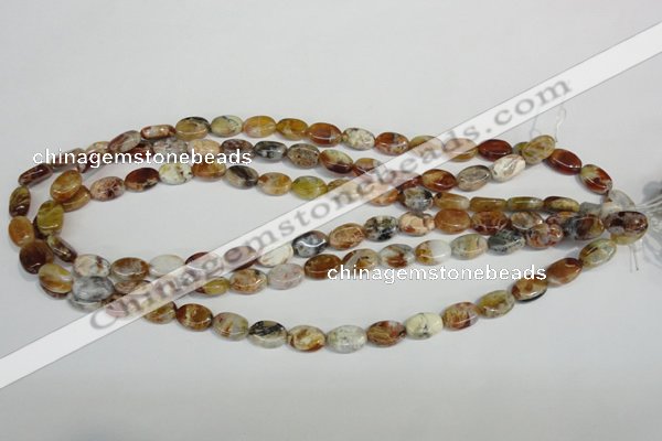 COP314 15.5 inches 8*12mm oval brandy opal gemstone beads wholesale