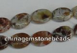 COP315 15.5 inches 10*14mm oval brandy opal gemstone beads wholesale