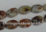 COP315 15.5 inches 10*14mm oval brandy opal gemstone beads wholesale