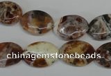 COP316 15.5 inches 13*18mm oval brandy opal gemstone beads wholesale