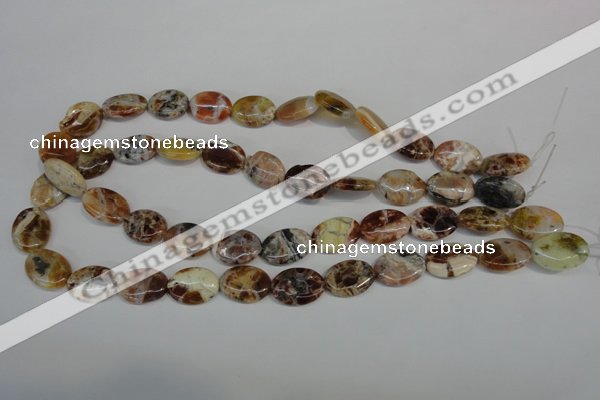 COP316 15.5 inches 13*18mm oval brandy opal gemstone beads wholesale