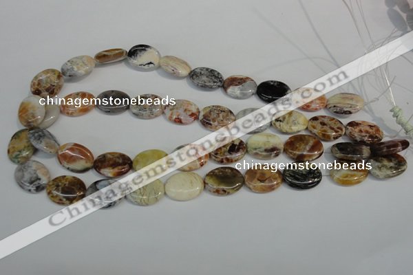 COP317 15.5 inches 15*20mm oval brandy opal gemstone beads wholesale