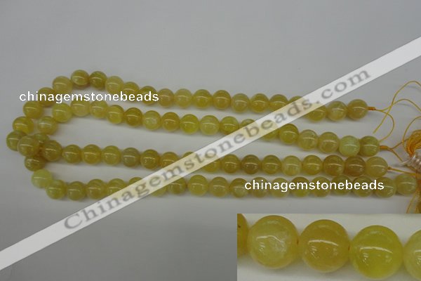 COP333 15.5 inches 10mm round yellow opal gemstone beads wholesale