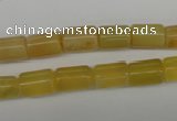 COP338 15.5 inches 8*11mm tube yellow opal gemstone beads