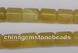 COP339 15.5 inches 10*12mm tube yellow opal gemstone beads