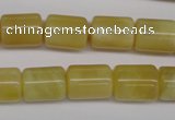 COP340 15.5 inches 10*14mm tube yellow opal gemstone beads