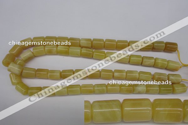 COP340 15.5 inches 10*14mm tube yellow opal gemstone beads