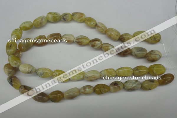 COP341 15.5 inches 10*14mm – 14*20mm nuggets yellow opal gemstone beads