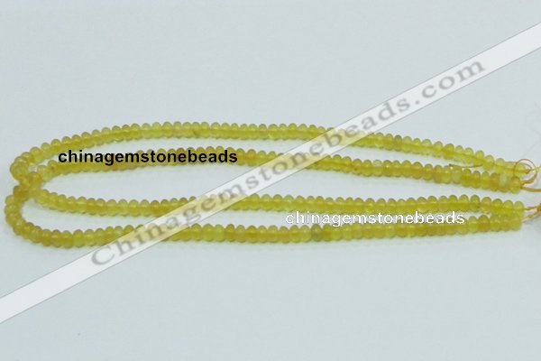 COP350 15.5 inches 4*6mm rondelle yellow opal gemstone beads wholesale