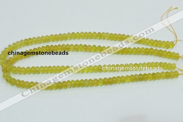 COP351 15.5 inches 5*8mm rondelle yellow opal gemstone beads wholesale