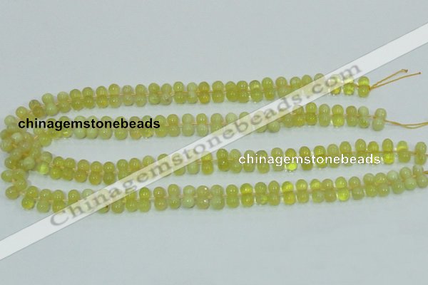 COP354 15.5 inches 6*12mm bone shape yellow opal gemstone beads