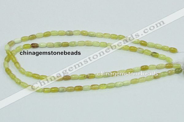 COP356 15.5 inches 5*8mm rice yellow opal gemstone beads wholesale